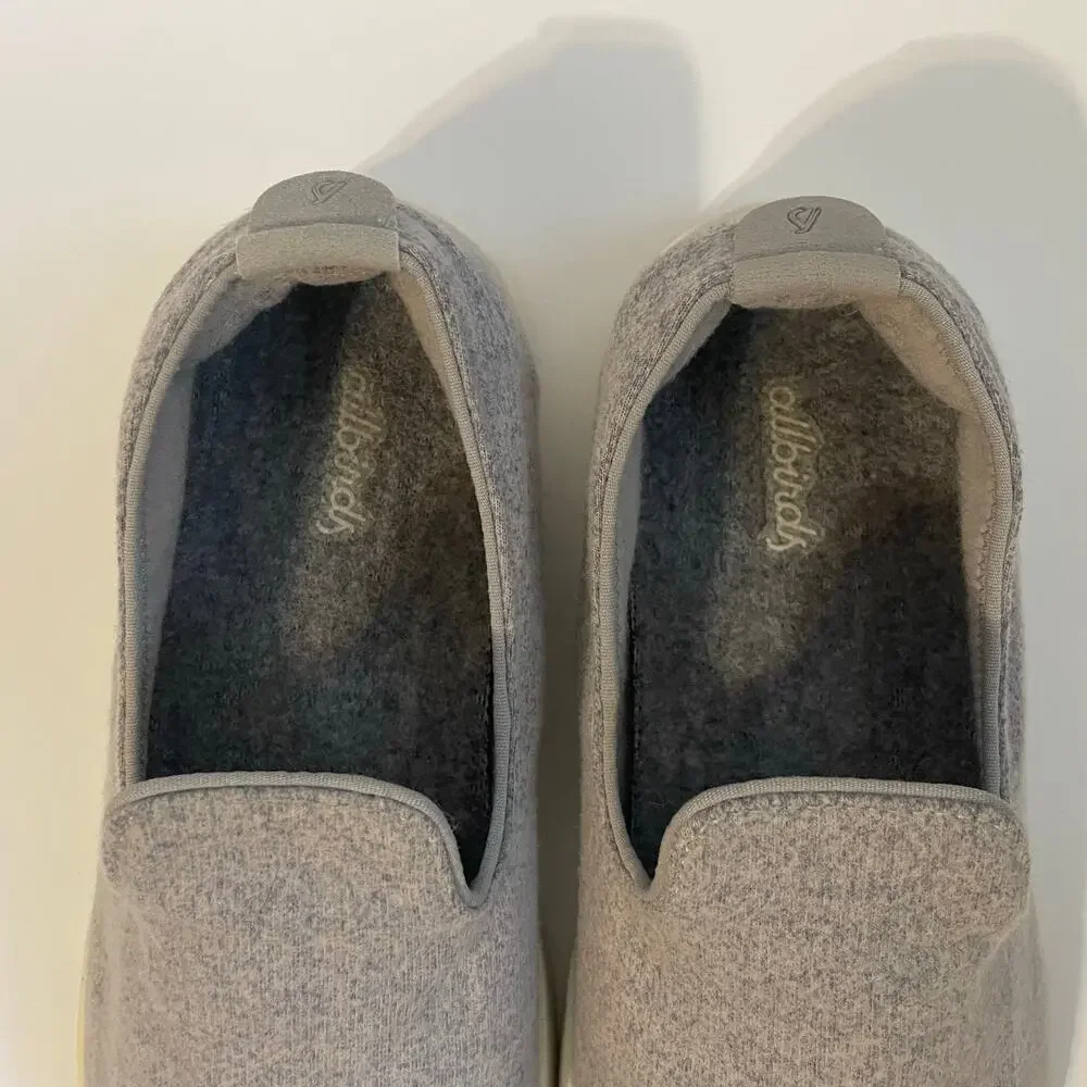 Allbirds Wool Lounger Classic Casual Slip On Loafers Women's 8 Light Blue Gray